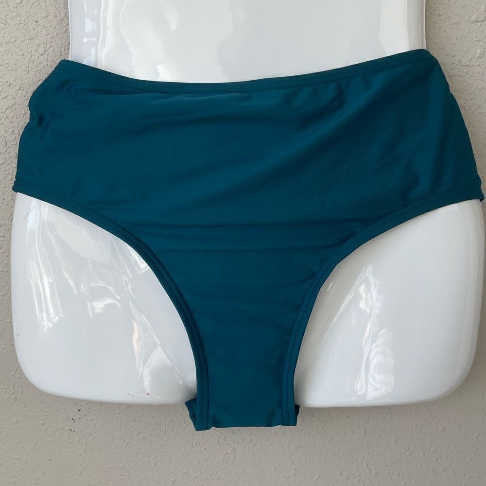 NWOT DKNY Blue Bikini Bottoms Size M